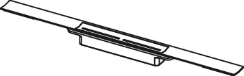 TECEdrainprofile Duschprofil, 800 mm, Edelstahl gebürstet, schwarz TECEdrainprofile Duschprofil, 800 mm, Edelstahl gebürstet, schwarz
