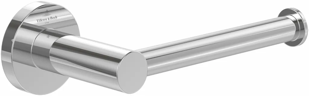 Villeroy & Boch Toilettenpapierhalter „Elements-Tender“ 17,7 × 8,3 × 5,4 cm in chrom, Befestigung verdeckt