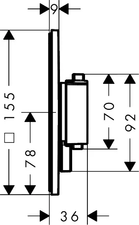 Hansgrohe Ecostat Comfort E Thermostat Unterputz, Chrom, 2 Verbraucher, Temperatur- und Volumensteuerung, einfache Installation