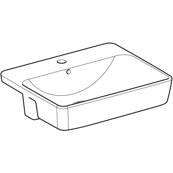 Waschbecken „VariForm“, Hahnlochposition mittig Waschbecken „VariForm“, Hahnlochposition mittig