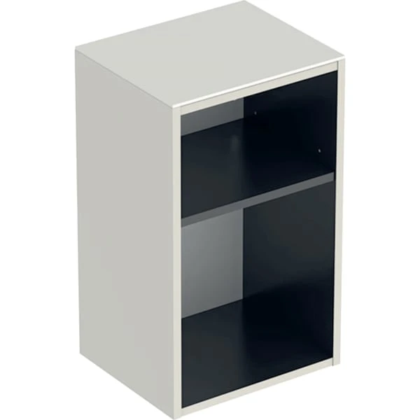 Geberit Hochschrank „Smyle“ sand-grau / lackiert hochglänzend Geberit Hochschrank „Smyle“ sand-grau / lackiert hochglänzend