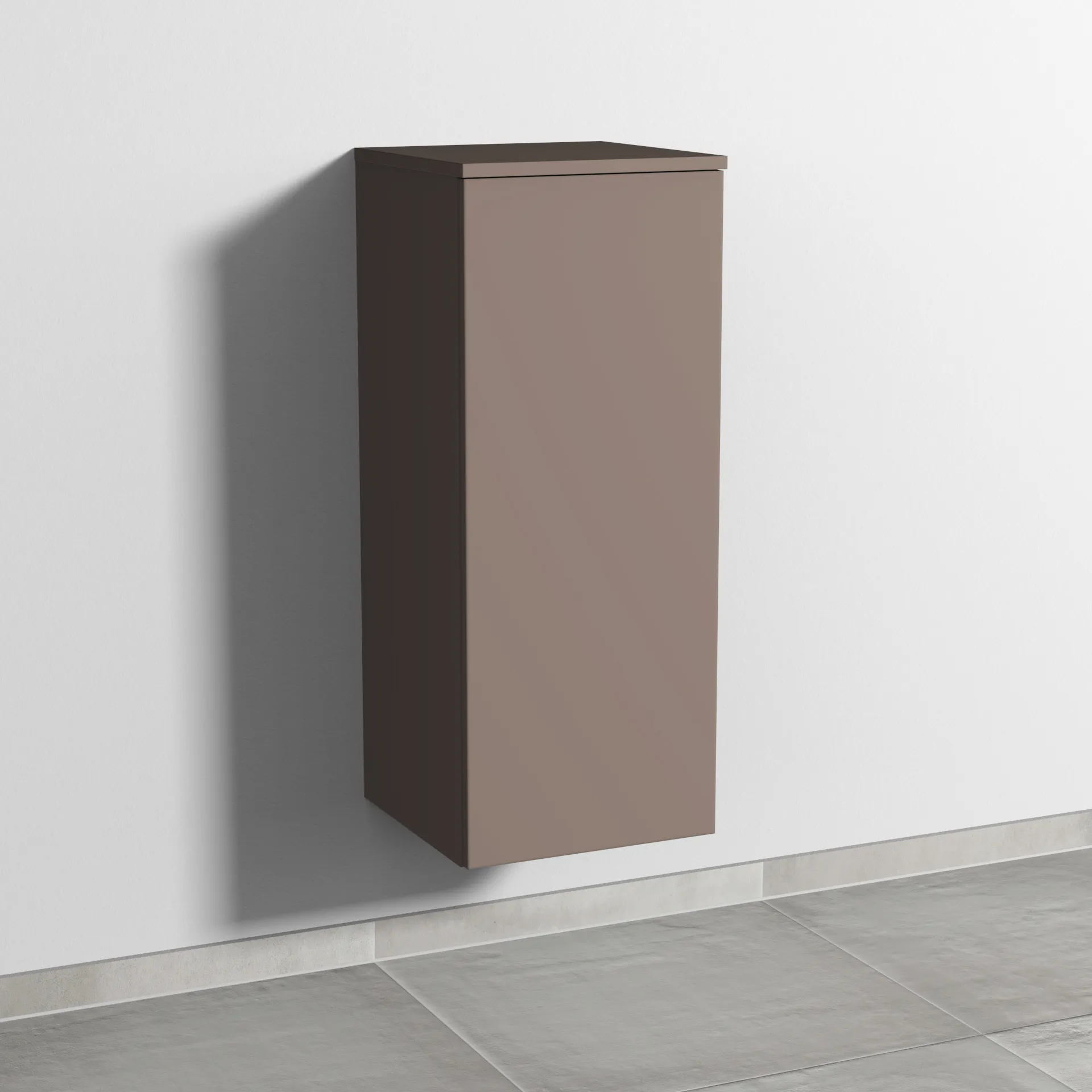 Sanipa Mittelschrank „3way“ 350 × 850 × 345 mm Anschlag rechts, in Taupe (matt), Anschlag rechts