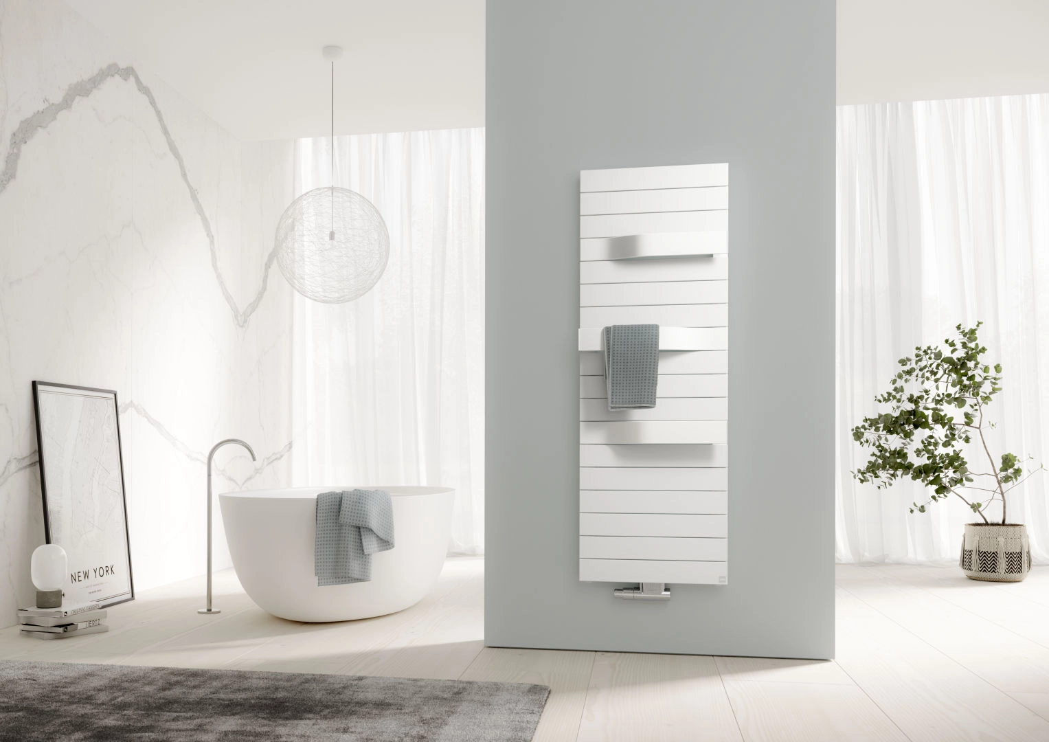 Kermi Design-Heizkörper „Tabeo®“ 60 × 143,7 cm in Weiß (RAL 9016) Kermi Design-Heizkörper „Tabeo®“ 60 × 143,7 cm in Weiß (RAL 9016)