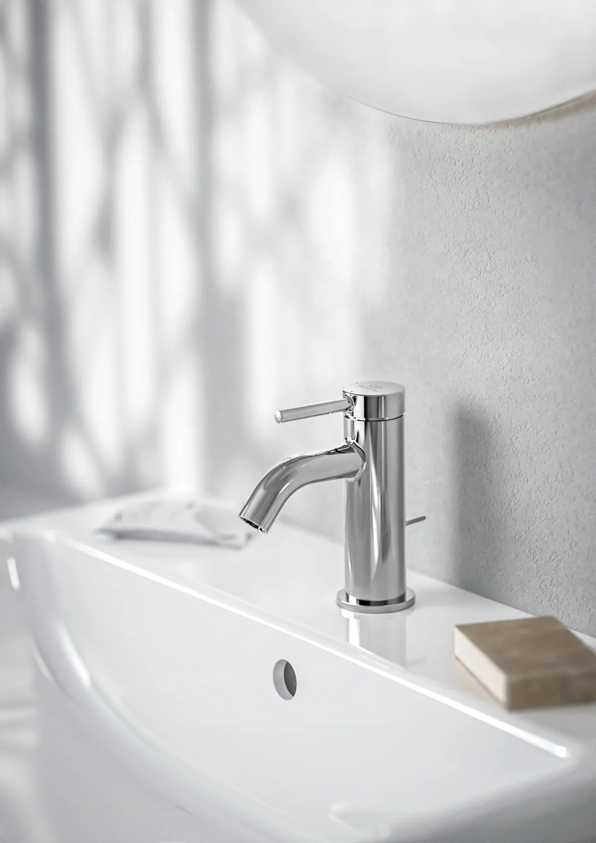 Waschtischarmatur Ceraline Nuovo H65 Ausladung 90mm mit Ablaufgarnitur BlueStart Chrom Waschtischarmatur Ceraline Nuovo H65 Ausladung 90mm mit Ablaufgarnitur BlueStart Chrom