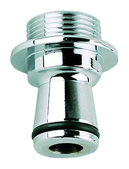 Universal-Adapter 12037, für Armaturen mit Überwurfmutter 3/4'' in Verbindung mit Standanschluss 12 03, chrom