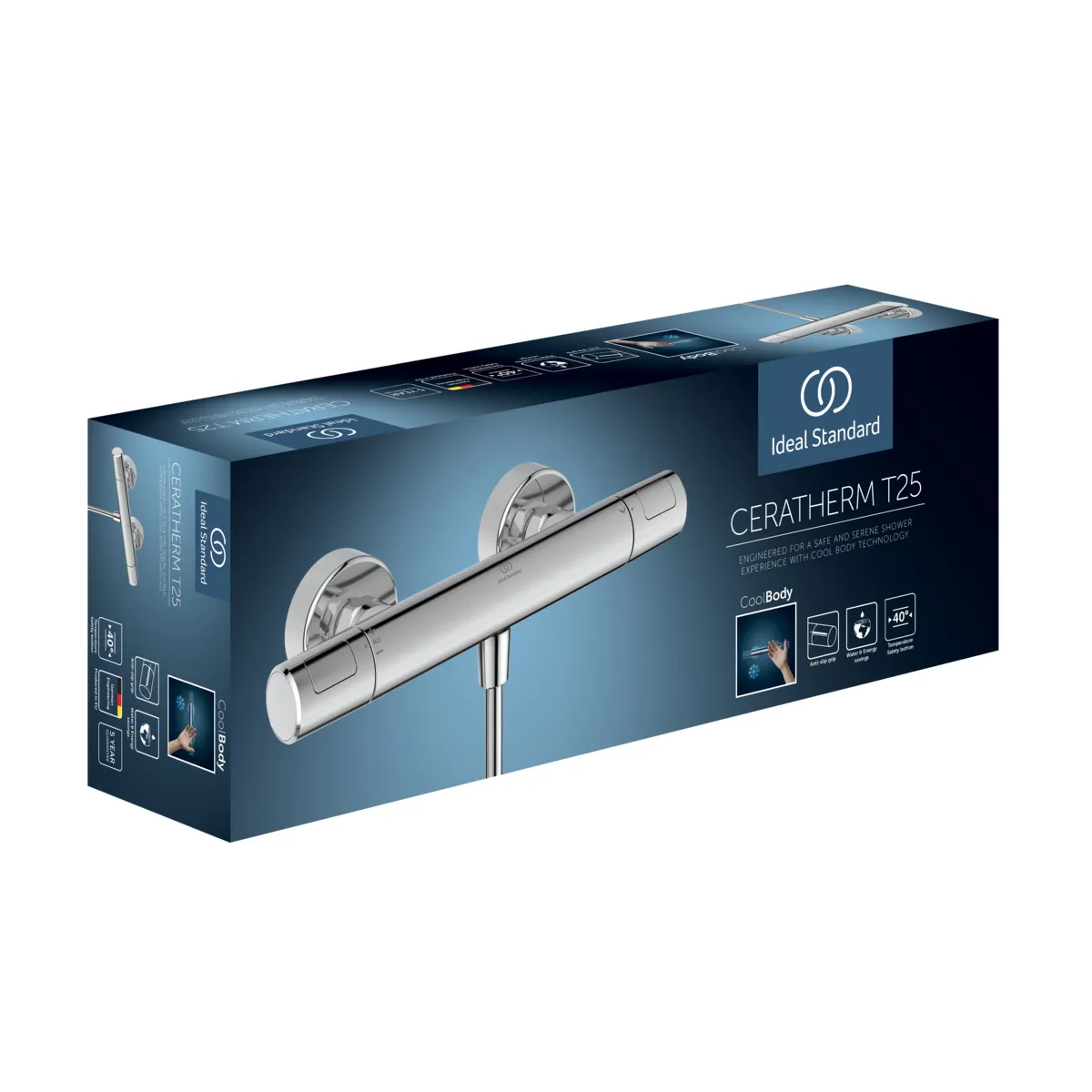 Zweihand-Duscharmatur „CerathermT25N“ Zweihand-Duscharmatur „CerathermT25N“