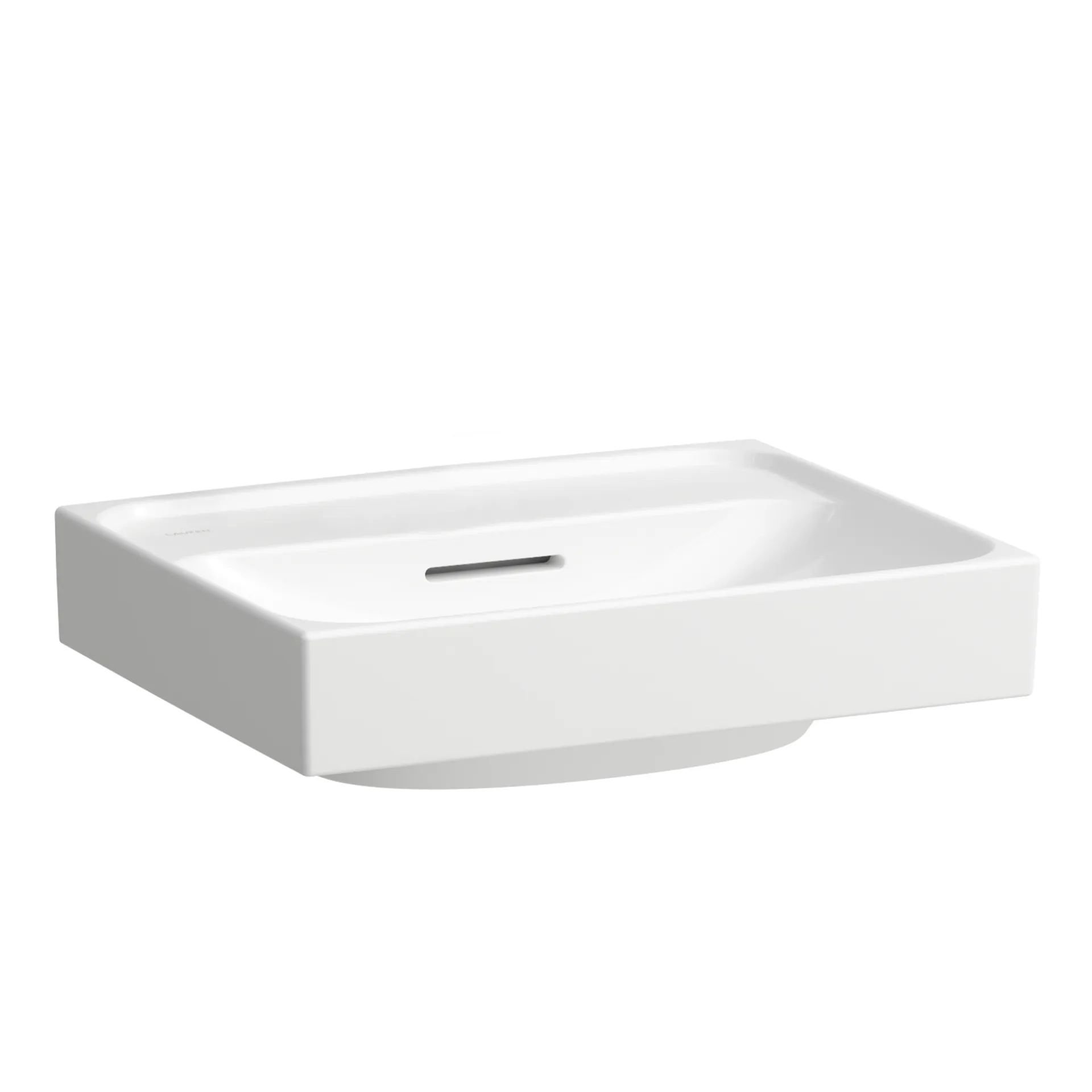 Laufen Handwaschbecken MEDA, 350x450x130 mm, weiß LCC, wandhängend, ohne Hahnloch mit Überlauf Laufen Handwaschbecken MEDA, 350x450x130 mm, weiß LCC, wandhängend, ohne Hahnloch mit Überlauf