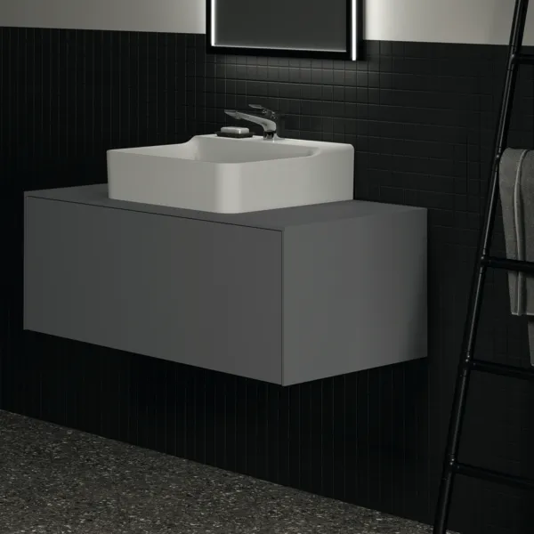 Ideal Standard Waschtischunterschrank „Conca“ 100,2 × 37 × 50,5 cm Anthrazit matt lackiert Ideal Standard Waschtischunterschrank „Conca“ 100,2 × 37 × 50,5 cm Anthrazit matt lackiert