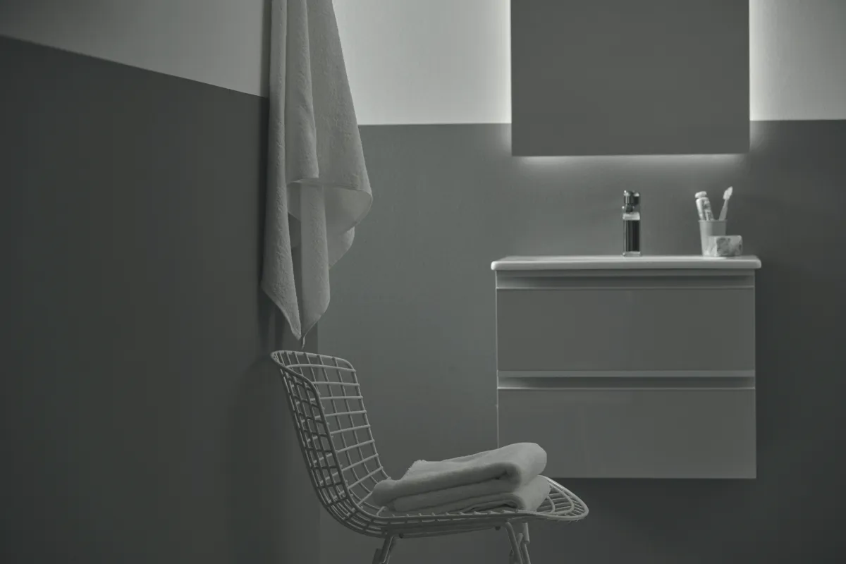 Waschtischarmatur Tesi, BlueStart, 5 l/min., mit Ablaufgarnitur, Ausladung 93mm, Chrom Waschtischarmatur Tesi, BlueStart, 5 l/min., mit Ablaufgarnitur, Ausladung 93mm, Chrom