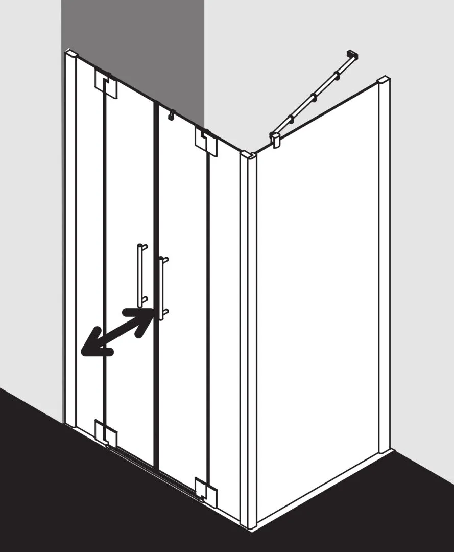 PASA XP PXPTF Pendeltür mit Festfeldern, für Nische und Ecke, Höhe 1850 mm, Wanneneinbaumaß 1050-1110 / 1075-1135 mm, Breitenverstellmaß 1050-1110 mm, Glasaußenkante 1050-1110 mm, Farbe Silber Mattglanz, Glas ESG Klar PASA XP PXPTF Pendeltür mit Festfeldern, für Nische und Ecke, Höhe 1850 mm, Wanneneinbaumaß 1050-1110 / 1075-1135 mm, Breitenverstellmaß 1050-1110 mm, Glasaußenkante 1050-1110 mm, Farbe Silber Mattglanz, Glas ESG Klar