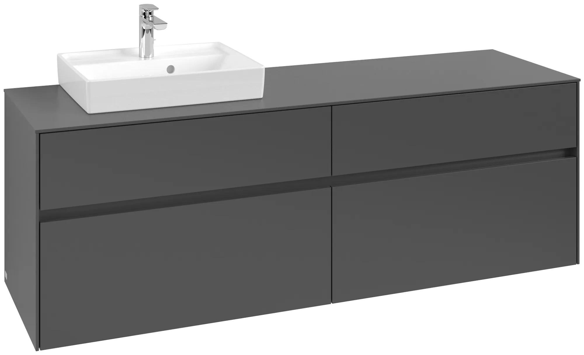 Villeroy & Boch Collaro Waschbeckenunterschrank C078B0, 1600x548x500mm, Graphite