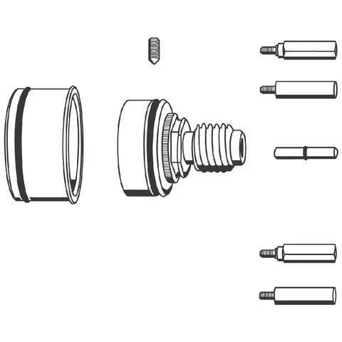 Verlängerungsset 47328, 27,5 mm, für Thermostat-Batterien Verlängerungsset 47328, 27,5 mm, für Thermostat-Batterien