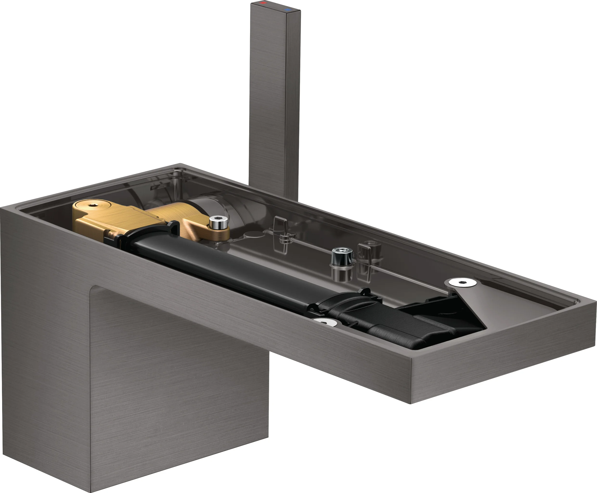 Hansgrohe AXOR MyEdition Einhebel-Waschtischmischer 70, Brushed Black Chrome, Ausladung 151 mm, Auslaufhöhe 70 mm Hansgrohe AXOR MyEdition Einhebel-Waschtischmischer 70, Brushed Black Chrome, Ausladung 151 mm, Auslaufhöhe 70 mm
