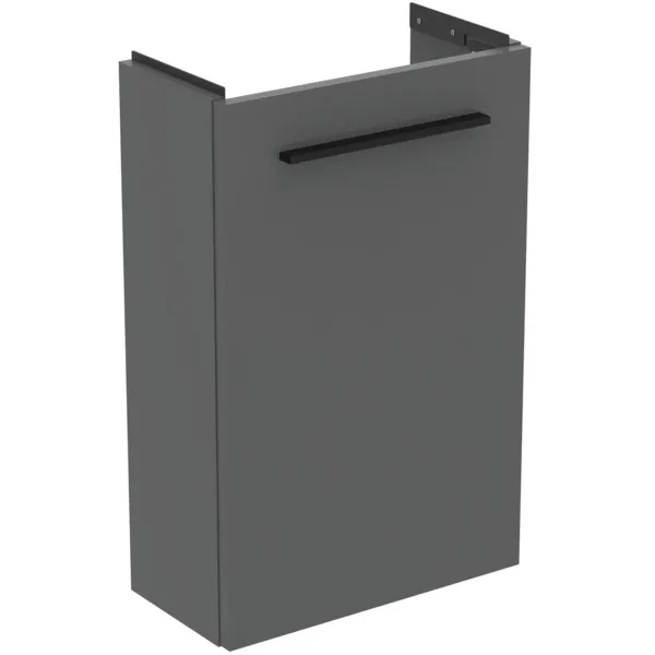 Ideal Standard Handwaschbeckenunterschrank i.life S 1 Tür Quarzgrau matt 410x205x630mm Ideal Standard Handwaschbeckenunterschrank i.life S 1 Tür Quarzgrau matt 410x205x630mm