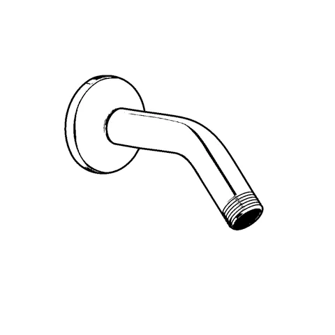 Kludi A-QA Rohr-Brausearm 110 mm chrom