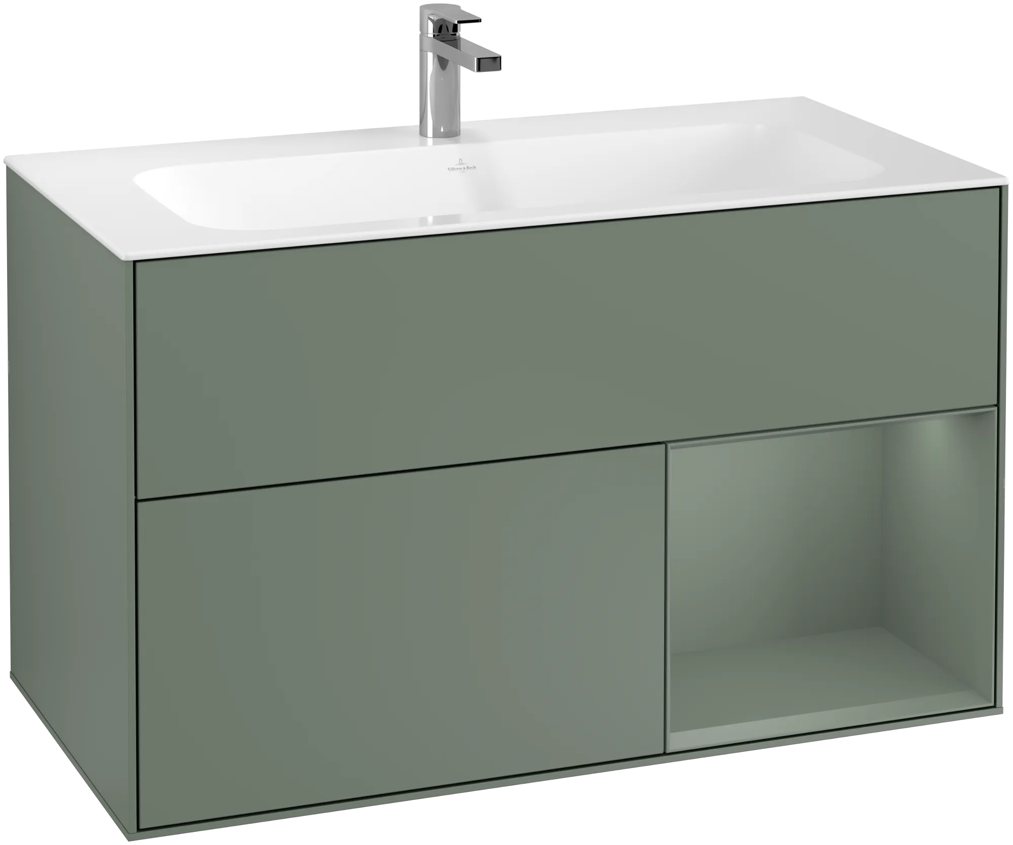 Villeroy & Boch Finion Waschbeckenunterschrank G04 996x591x498mm Olive Matt