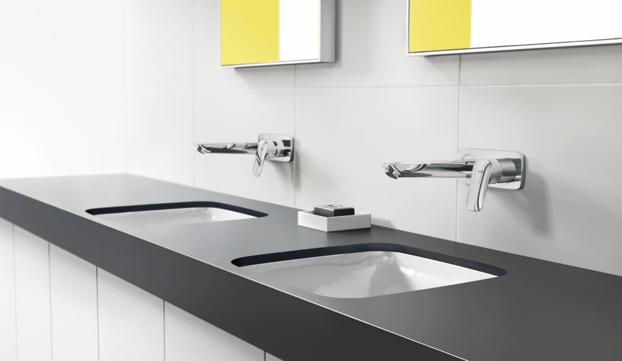 Hansgrohe Logis Einhebel-Waschtischmischer Unterputz, Chrom, Ausladung 195 mm, Normalstrahl, max. Durchfluss 5 l/min
