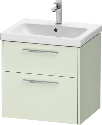 Duravit Waschtischunterschrank Wandhängend „D-Code“ 58,4 × 55,5 × 46 cm in Blassgrün Matt