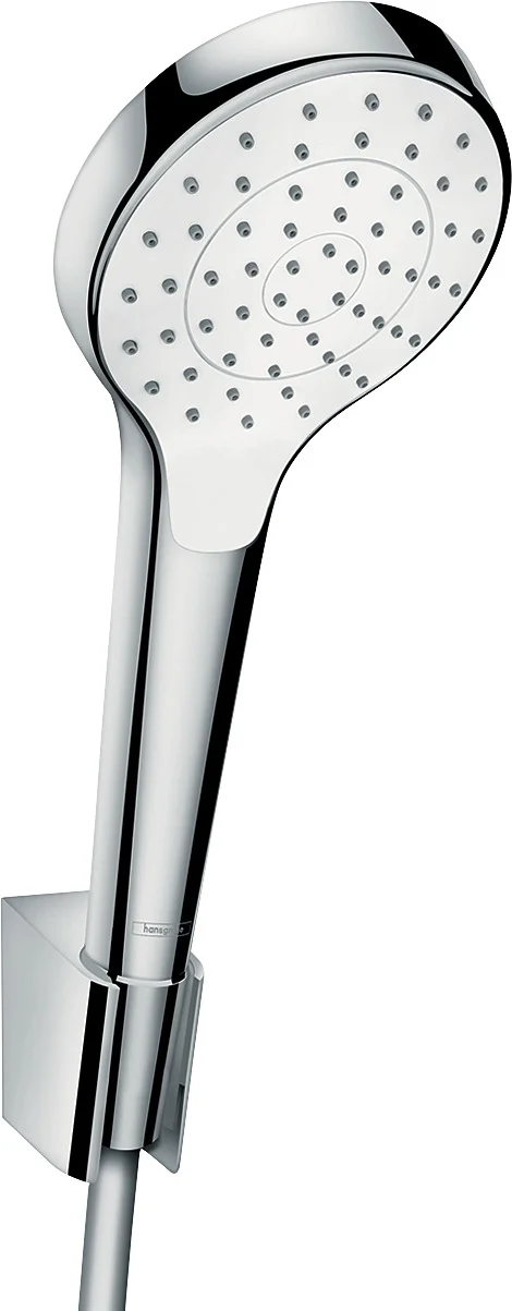 Hansgrohe Croma Select S Brausehalterset 110, 1jet EcoSmart mit 125 cm Brauseschlauch, weiß/chrom Hansgrohe Croma Select S Brausehalterset 110, 1jet EcoSmart mit 125 cm Brauseschlauch, weiß/chrom