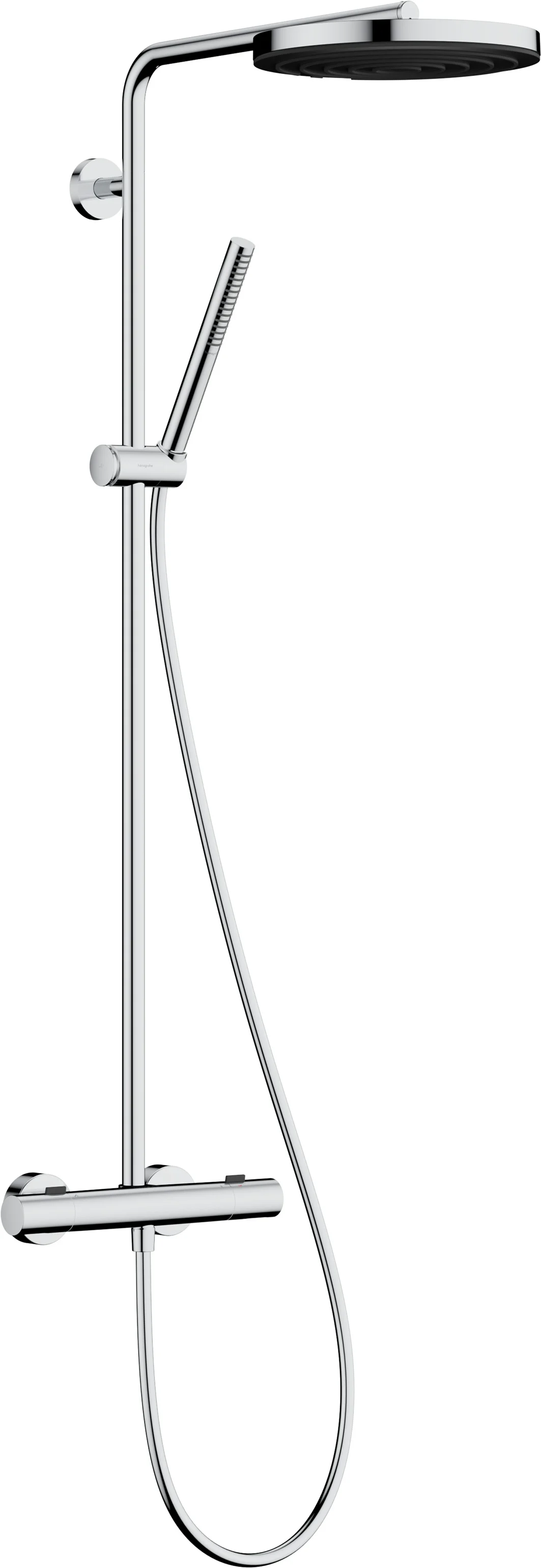 Hansgrohe Pulsify S Puro Showerpipe EcoSmart Brausethermostat Aufputz chrom, 1jet, 460 mm Arm, max. Durchfluss 8 l/min Hansgrohe Pulsify S Puro Showerpipe EcoSmart Brausethermostat Aufputz chrom, 1jet, 460 mm Arm, max. Durchfluss 8 l/min