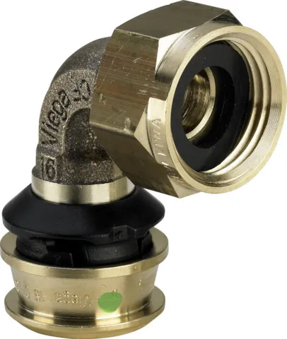 Viega „Raxofix“ 90°- Anschlussverschraubung 16 mm × 3/4″ Viega „Raxofix“ 90°- Anschlussverschraubung 16 mm × 3/4″