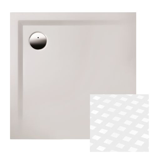 Duschwanne „Muna“ Quadrat 90 × 90 cm in Weiß