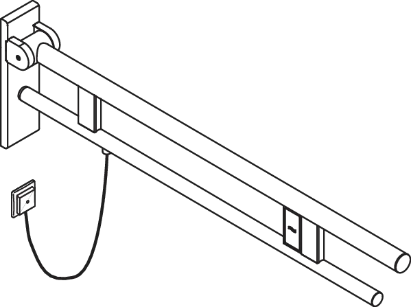 HEWI Stützklappgriff „System 900“ HEWI Stützklappgriff „System 900“