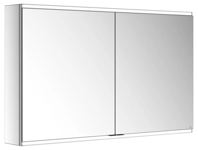 KEUCO Wandvorbau Spiegelschrank 2-türig „Royal Modular 2.0“ in Silber (eloxiert), Aufputz, mit Beleuchtung, mit Steckdosen 1200 × 700 × 160 mm KEUCO Wandvorbau Spiegelschrank 2-türig „Royal Modular 2.0“ in Silber (eloxiert), Aufputz, mit Beleuchtung, mit Steckdosen 1200 × 700 × 160 mm
