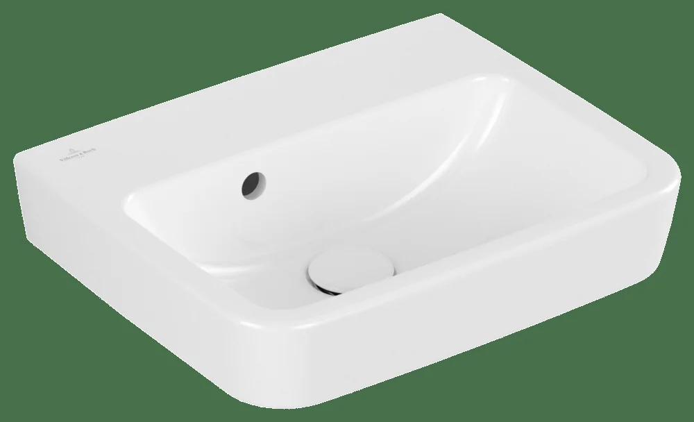 Villeroy & Boch O.novo Handwaschbecken 43444J, Eckig, 450 x 370 mm, Weiß Alpin