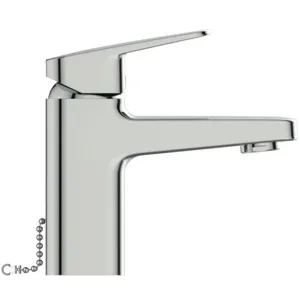 Waschtischarmatur Ceraplan H75 mit Kette ohne Ablaufgarnitur Ausladung 104mm Chrom Waschtischarmatur Ceraplan H75 mit Kette ohne Ablaufgarnitur Ausladung 104mm Chrom