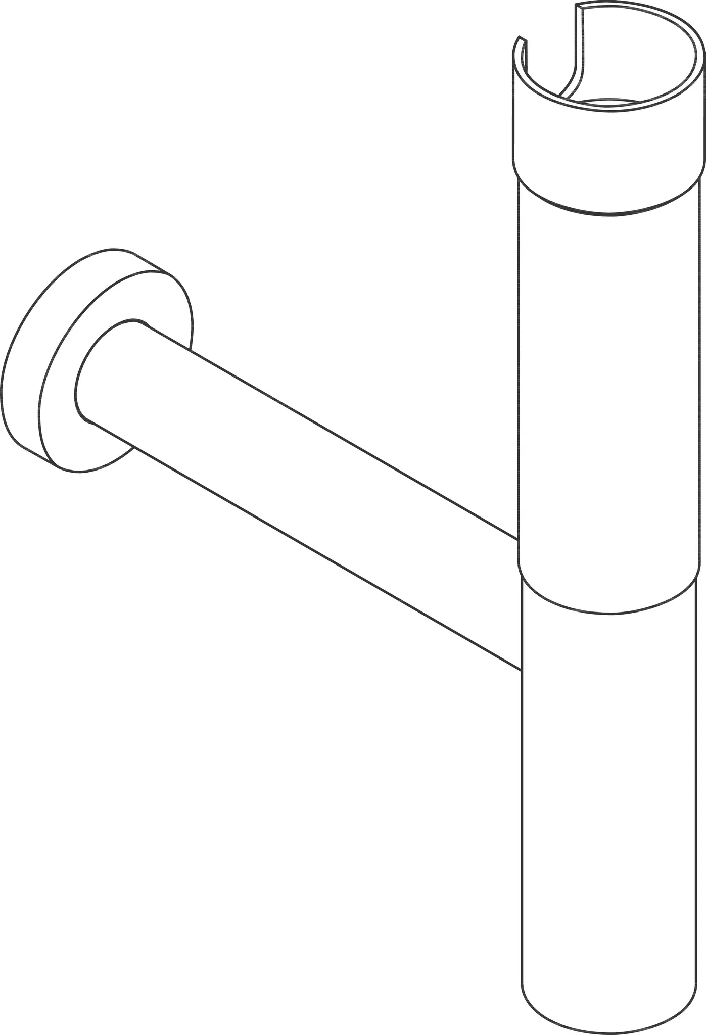 Hansgrohe Sifons, Designsiphon Flowstar, Chrom