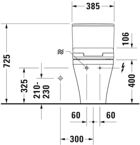 Duravit WC-Sitz mit Unterdusche (elektrisch) „SensoWash® Slim“