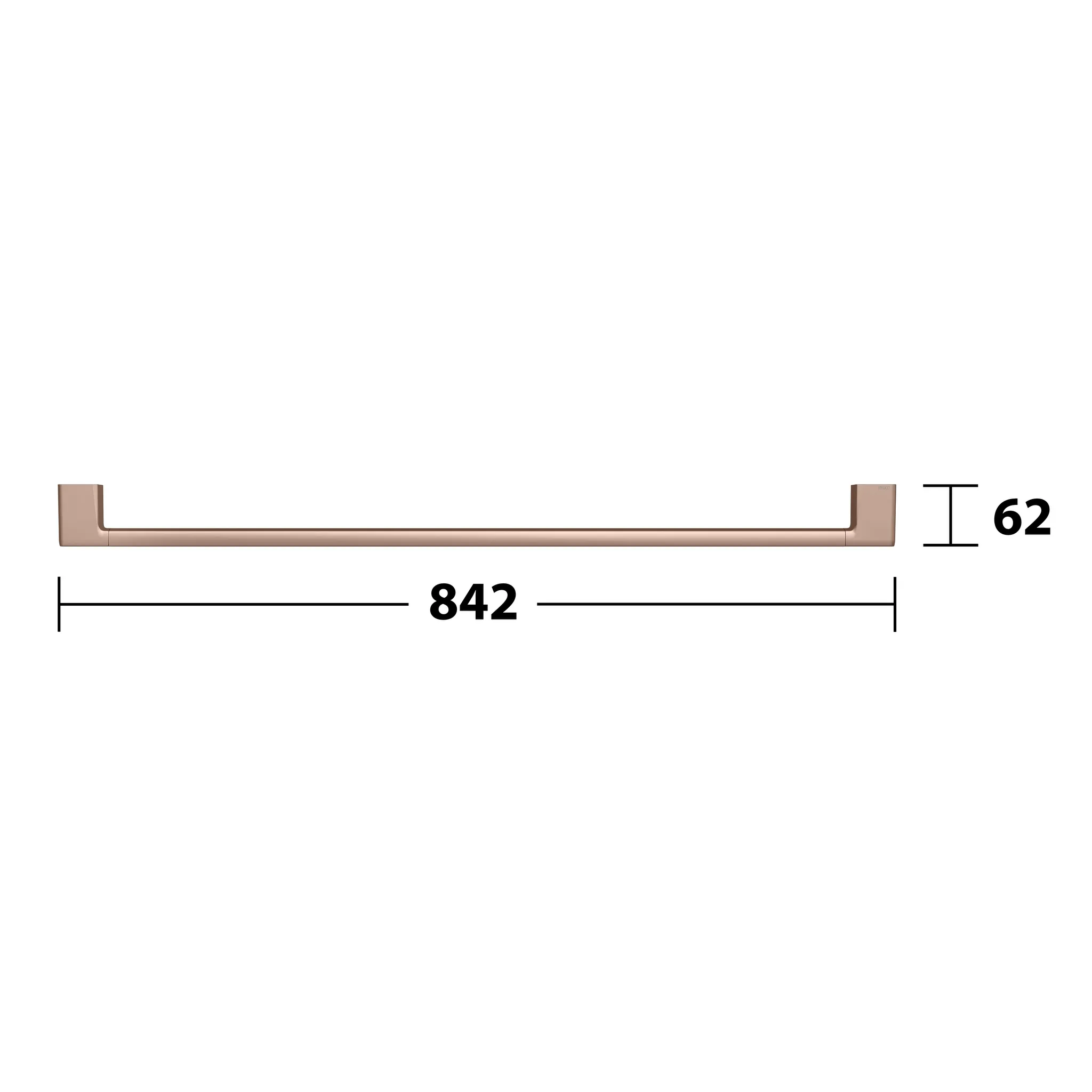 Collection Moll Badetuchhalter 800 mm Rotgold gebürstet