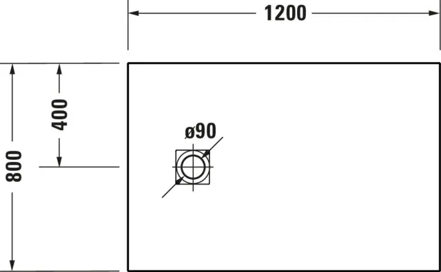 Duravit rechteck Duschwanne „Sustano“ 120 × 80 cm in Hellgrau Matt