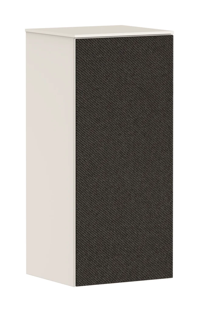 Hansgrohe Xevolos E Halbhochschrank Sandbeige Matt, 400/360 mm, Türanschlag links, Textilfront Dunkelgrau