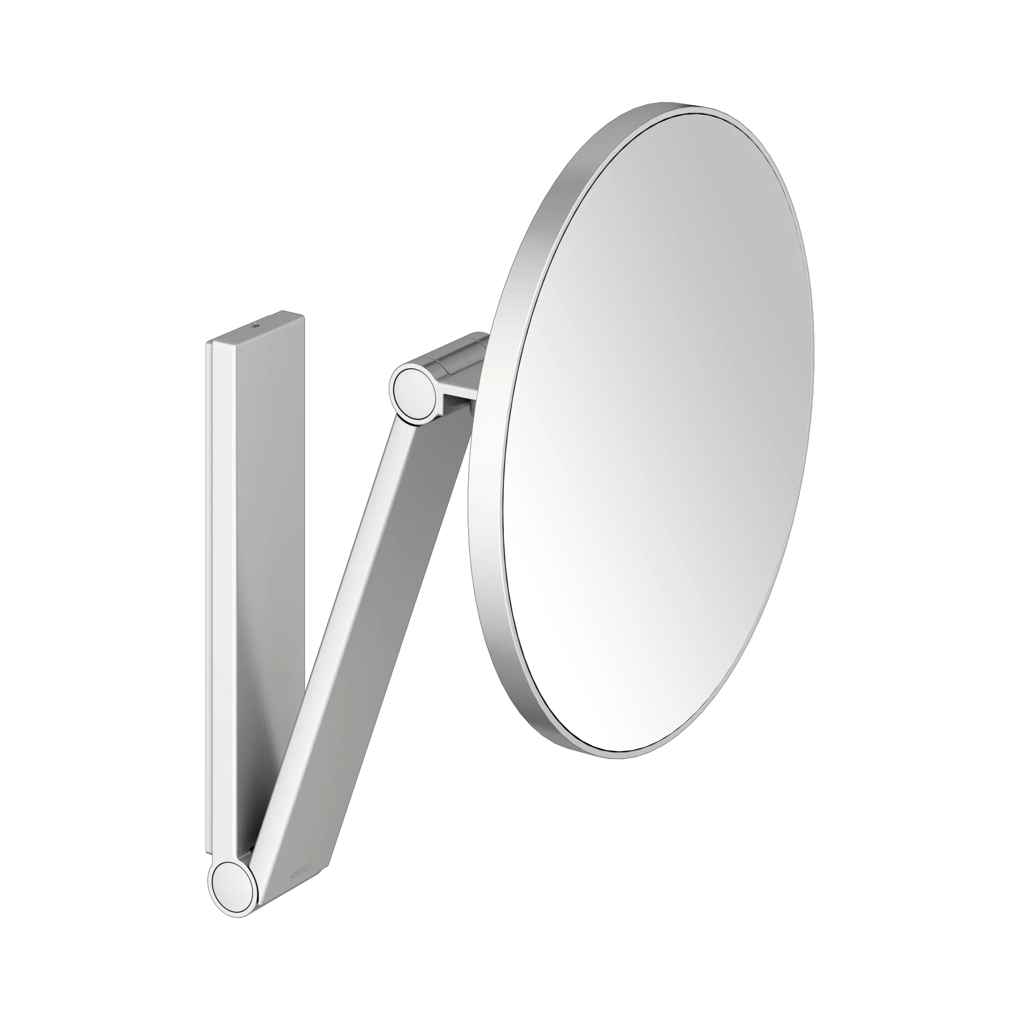 KEUCO Kosmetikspiegel iLook_move unbeleuchtet, rund, Edelstahl-finish