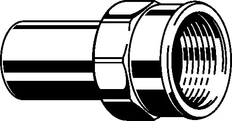 „Sanpress“ Einsteckstück mit Innengewinde 18 mm × 3/4″