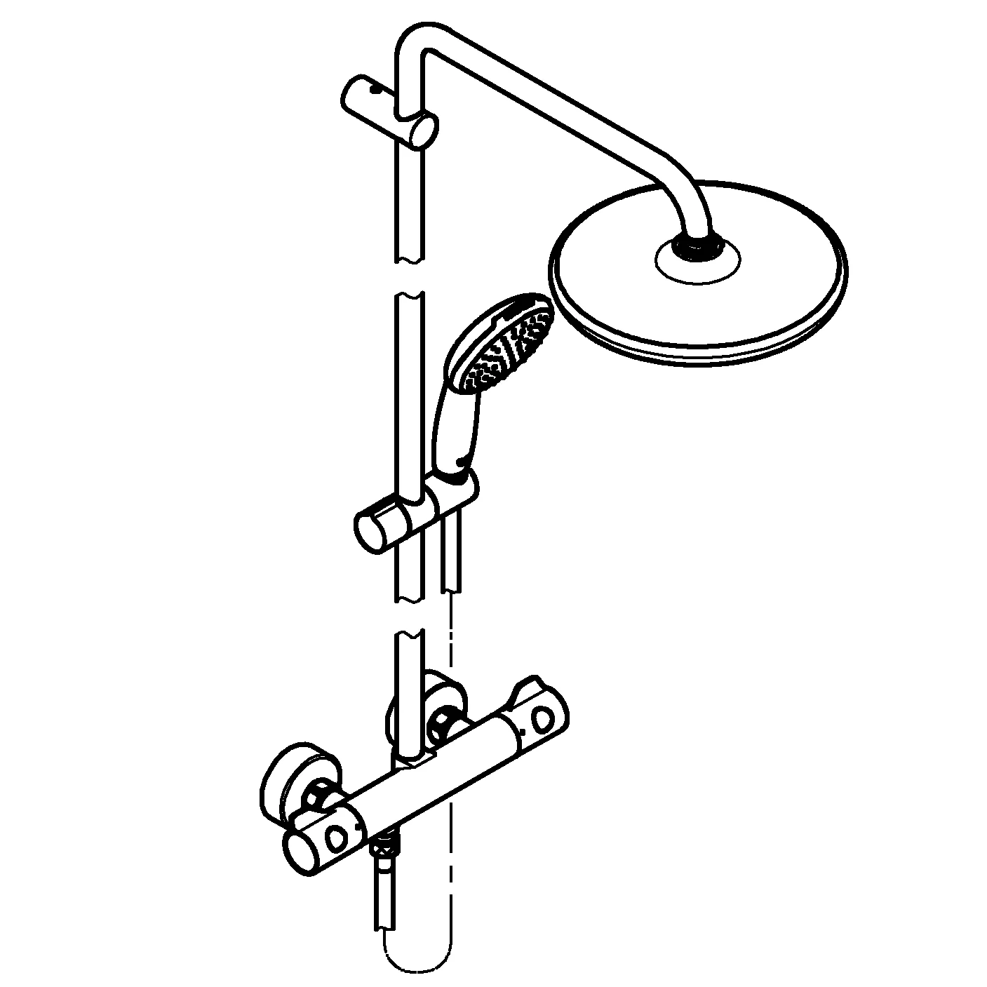 Grohe Duschsystem „Tempesta system 210“