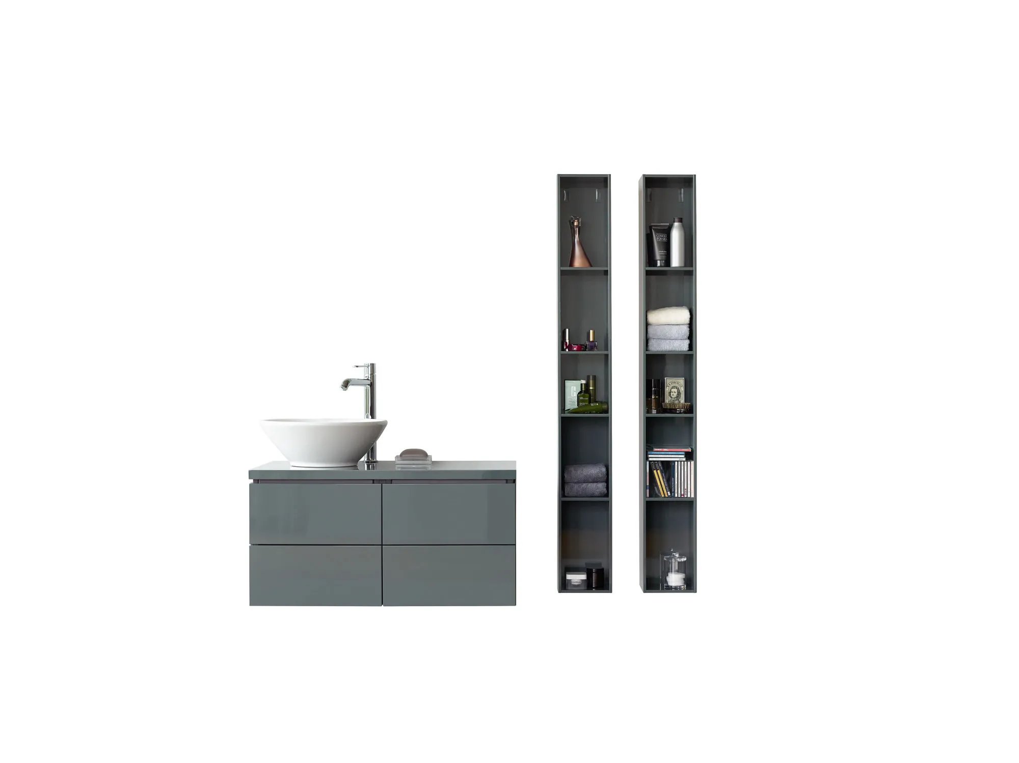 Aufsatzbecken Bacino 420 mm rund, mit ÜL, ohne HLB, weiß Aufsatzbecken Bacino 420 mm rund, mit ÜL, ohne HLB, weiß