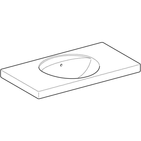 Wandwaschtisch mit Ablagefläche „Preciosa“, rechteckig 100 × 55 cm in weiß alpin Wandwaschtisch mit Ablagefläche „Preciosa“, rechteckig 100 × 55 cm in weiß alpin