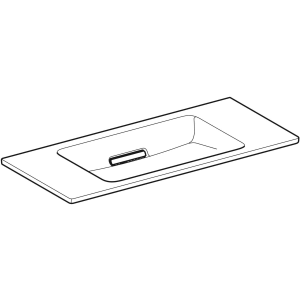 Wandwaschtisch „One“ mit horizontalem Ablauf, rechteckig 90 × 40 cm mit KeraTect® Wandwaschtisch „One“ mit horizontalem Ablauf, rechteckig 90 × 40 cm mit KeraTect®