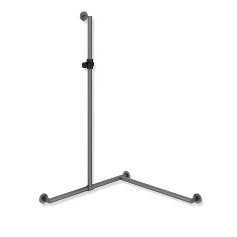 DHL m. verschiebb. Br.H.Stg.Edst., plvb, m. stufenlos verstellbarem Br.H. aus mattem Polyamid, senkr. L: 1250 mm, waagr. L: 800 mm, 70 mm tief, Stg. d: 32 mm, Ausf. li, in Farbe AS (Weiß tiefmatt - Weiß matt) DHL m. verschiebb. Br.H.Stg.Edst., plvb, m. stufenlos verstellbarem Br.H. aus mattem Polyamid, senkr. L: 1250 mm, waagr. L: 800 mm, 70 mm tief, Stg. d: 32 mm, Ausf. li, in Farbe AS (Weiß tiefmatt - Weiß matt)