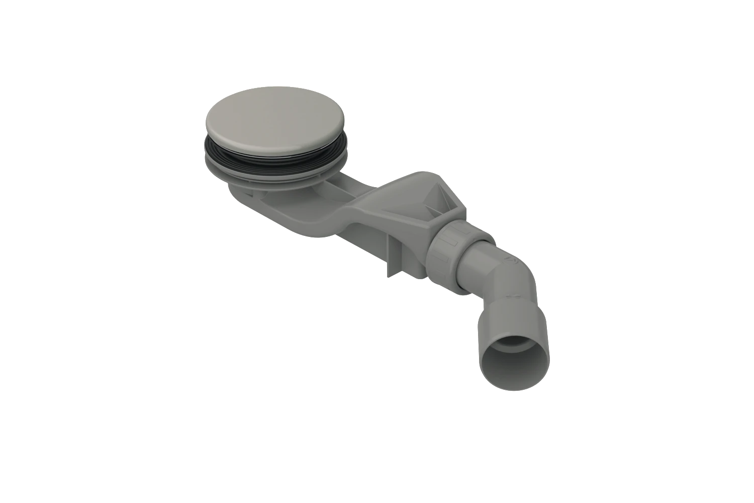 Bette Ablaufgarnitur für Duschwannen „BetteSolid“ 30 Modell B597 90 × 48 cm in Silver