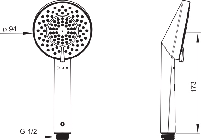 HA Handbrause HANSACLASSICJET 6532 3-strahlig Chrom