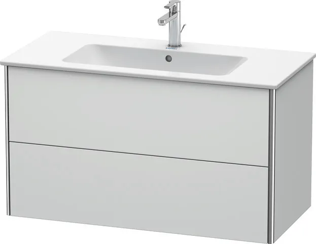 Duravit Waschtischunterschrank wandhängend „XSquare“ 101 × 56 × 47,8 cm Weiß Seidenmatt