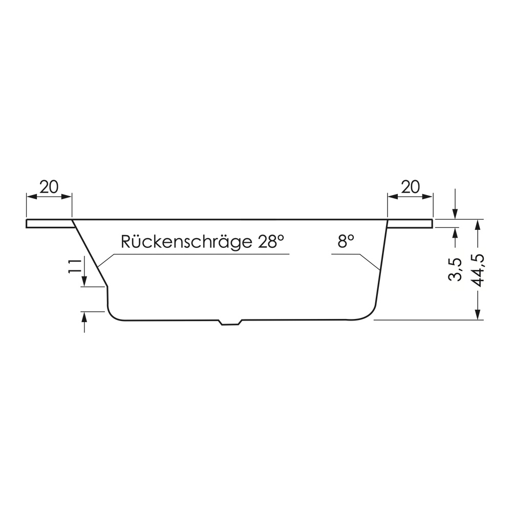 repaBAD Badewanne „Alicante“ sechseck 1800 × 800 mm in Weiß Matt repaBAD Badewanne „Alicante“ sechseck 1800 × 800 mm in Weiß Matt