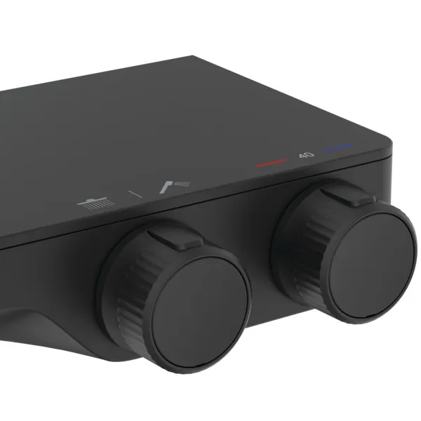 Ideal Standard Duschsystem Ceratherm S200 mit Brausethermostat Kopfbrause Silk Black Ideal Standard Duschsystem Ceratherm S200 mit Brausethermostat Kopfbrause Silk Black