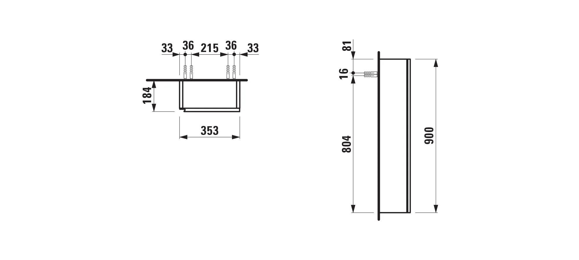 Laufen Halbhochschrank „LANI“ 353 × 900 × 184 mm Verkehrsgrau, Anschlag rechts Laufen Halbhochschrank „LANI“ 353 × 900 × 184 mm Verkehrsgrau, Anschlag rechts