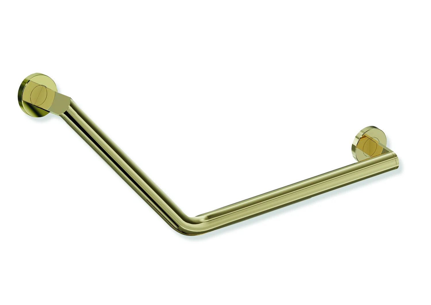 HEWI Winkelgriff System 900, Edelstahl, PVD beschichtet, Achsmaße 400 mm, Winkel 135°, d:32 mm, HEWI Farbe CK