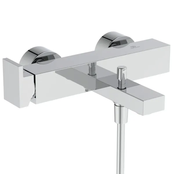 Ideal Standard Badearmatur Aufputz Extra Ausladung 188mm mit Stab-Handbrause Chrom Ideal Standard Badearmatur Aufputz Extra Ausladung 188mm mit Stab-Handbrause Chrom